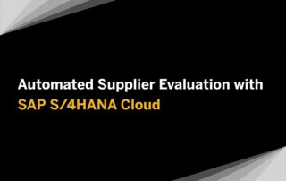 SAP S/4HANA Cloud for Manufacturing - Automated Supplier Evaluation - Quick Demo